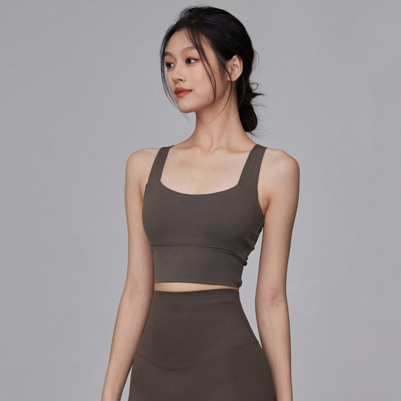 Fitness Girl Shock-Proof Back Sports Bra Push-Up All-In-One Running Bra Outer Wear Pilates Yoga Vest - Image 5